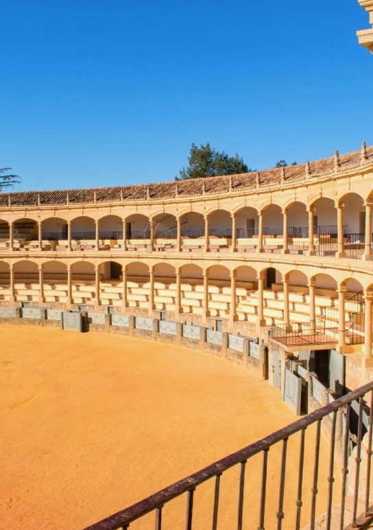 Interior of the oldest bullring in Spain that we find in the city of Ronda.